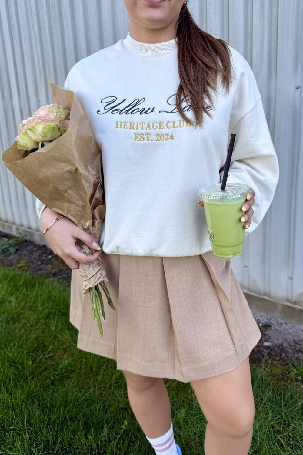 Yellow Lane - Heritage Sweat 165302 - 122 - Creme Sweatshirts