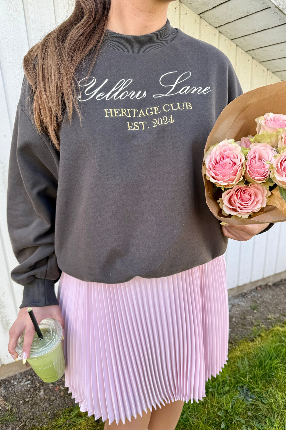 Yellow Lane - Heritage Sweat 165302 - 132 - Antracit Sweatshirts