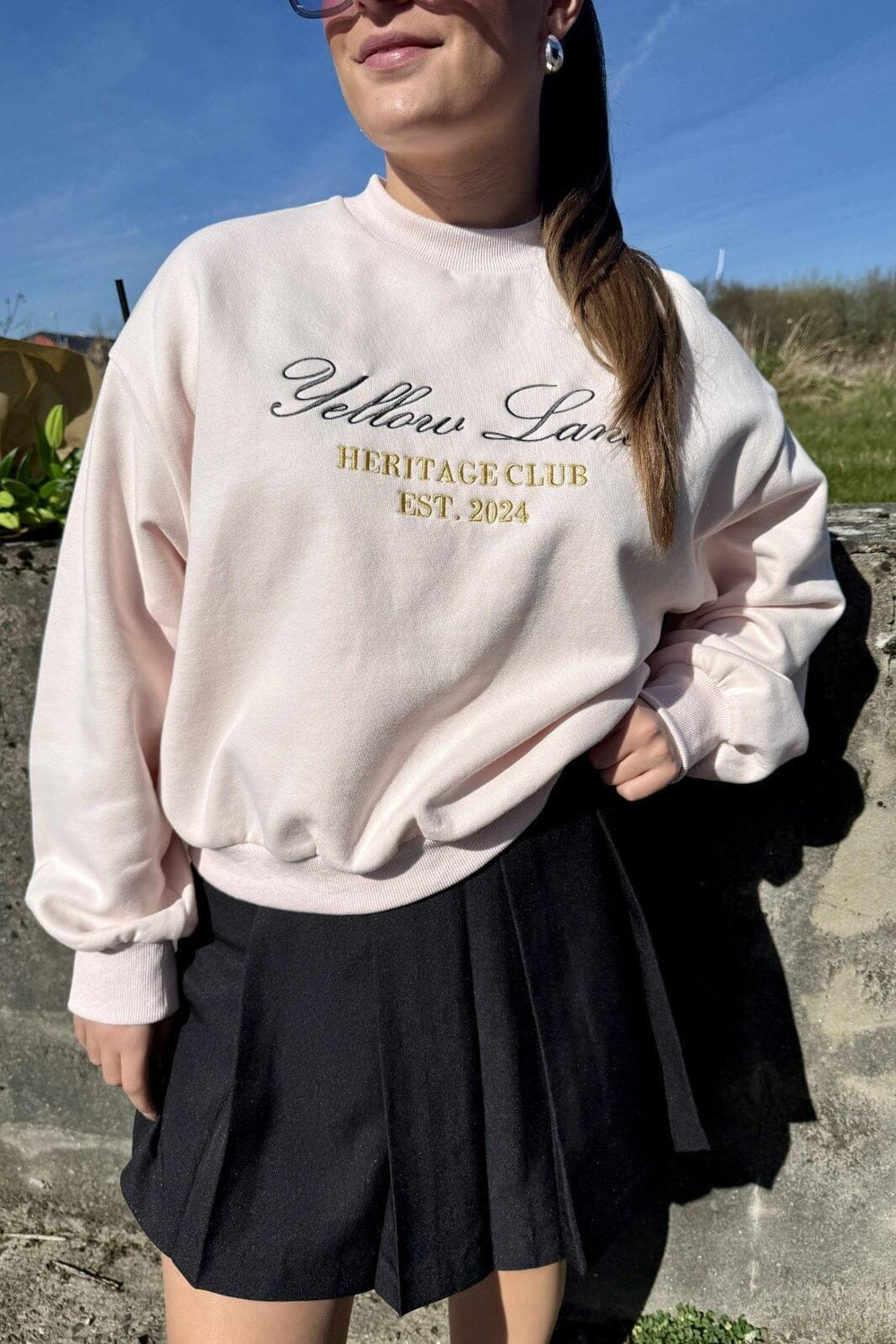 Yellow Lane - Heritage Sweat 165302 - 754 - Light Pink Sweatshirts