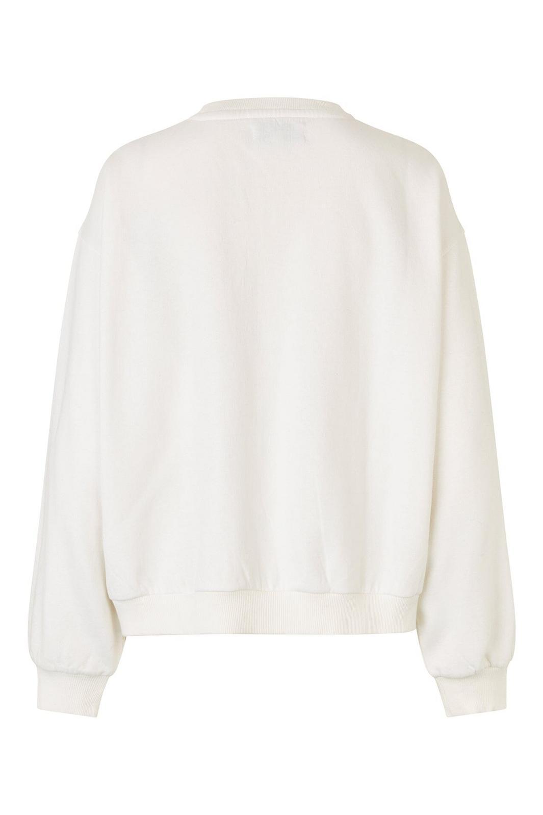 Lollys Laundry - Sydneyll Leopard Sweatshirt Ls25450-1068 - 01 White Sweatshirts 