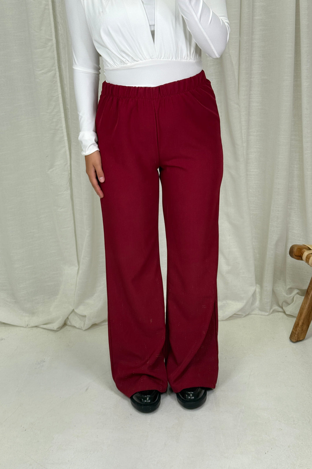A-bee - Clarice Pants - Burgundy