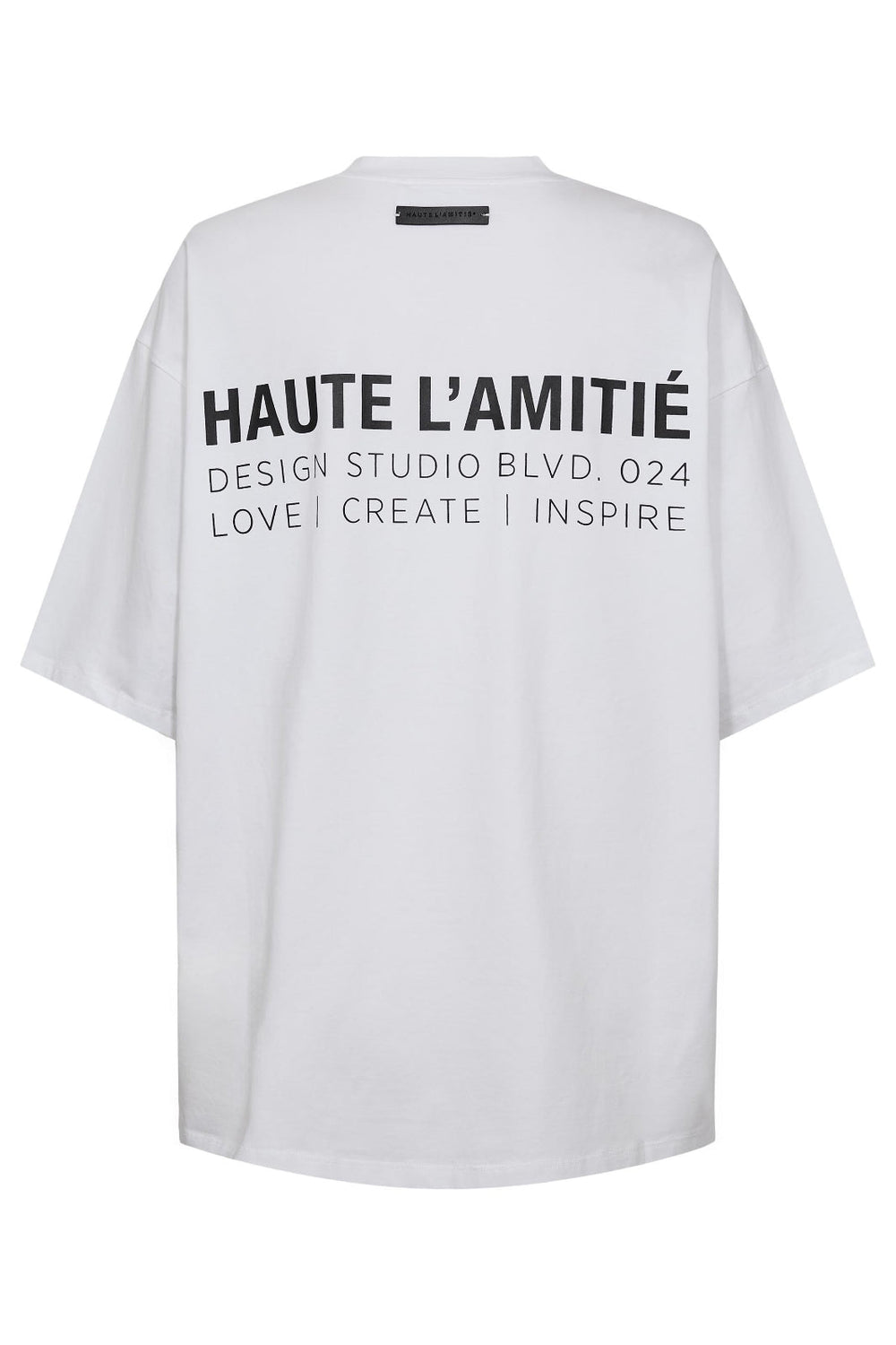 Haute L'Amitié - Back Logo Loose Tee HL10410 - White/Black Print