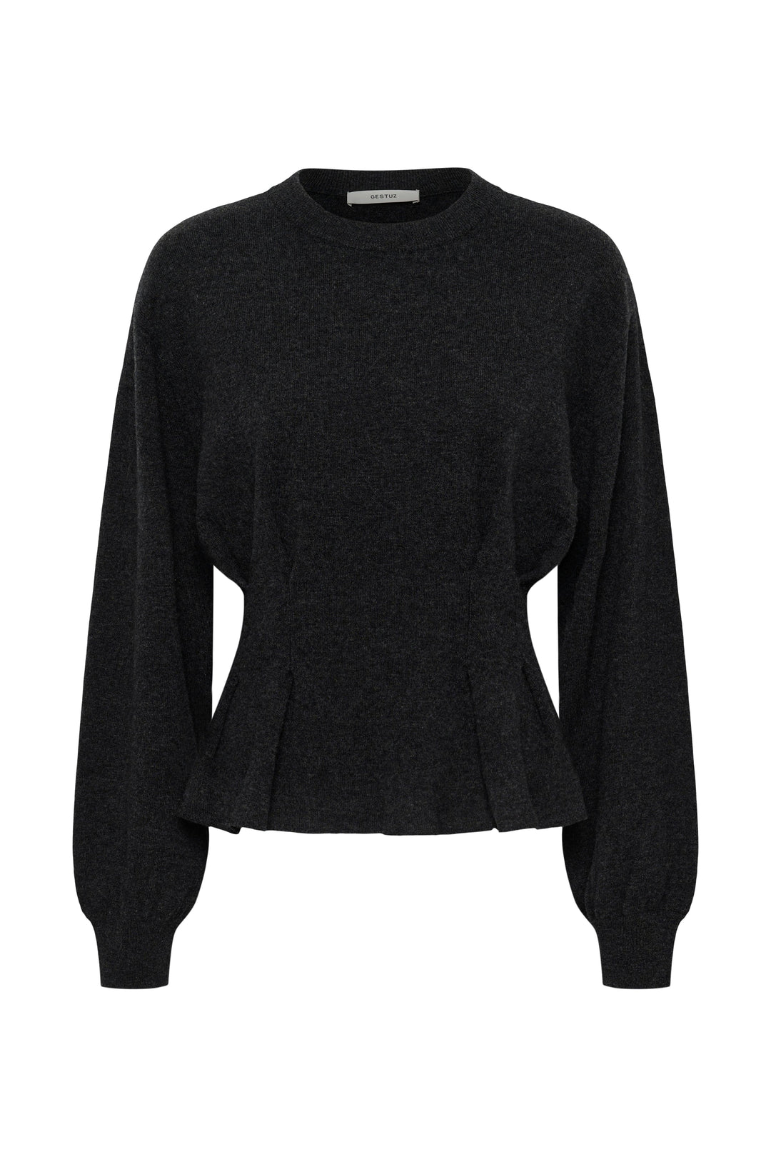 Gestuz - Gzmanzi Waist Pullover 10911492 - 106530 - Deep Graphite Melange