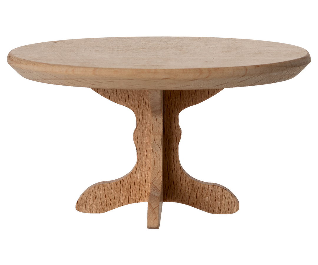 Maileg - Ovalt Sofabord, Mus - Natur - Mouse Furniture