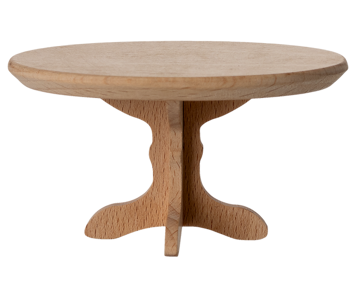 Maileg - Ovalt Sofabord, Mus - Natur - Mouse Furniture
