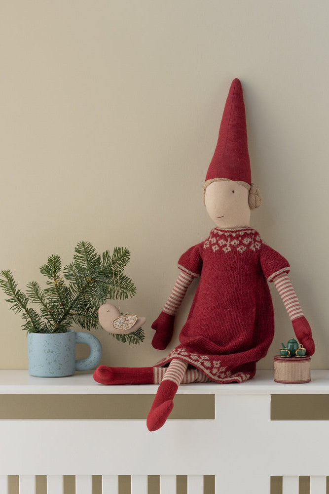 Maileg - Stof Ornament, Fugl - Grene - Blå - 14-5551-02