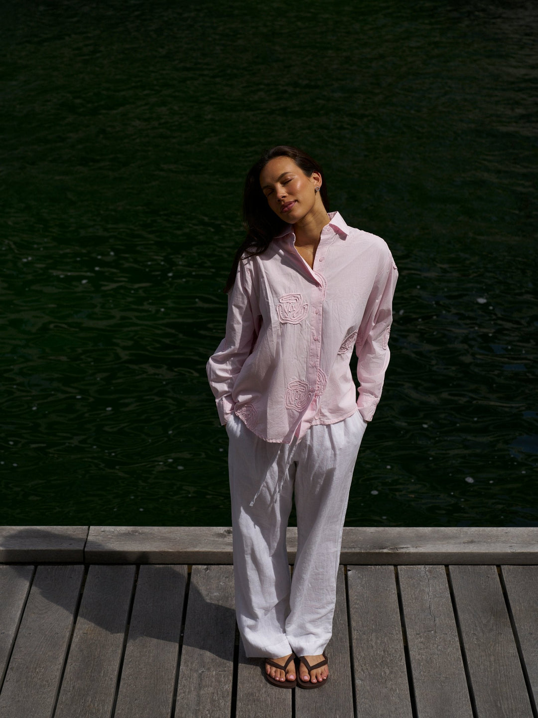 Neo Noir - Dalma Dori Emb Shirt 166746 - 754 - Light Pink
