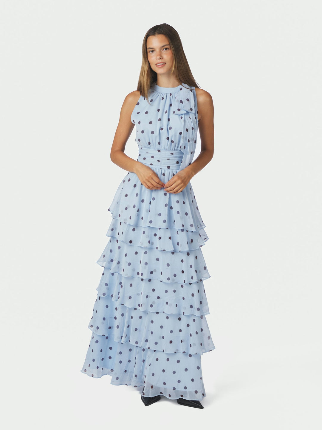 Neo Noir - Marli Big Dot Dress 167758 - 145 - Light Blue