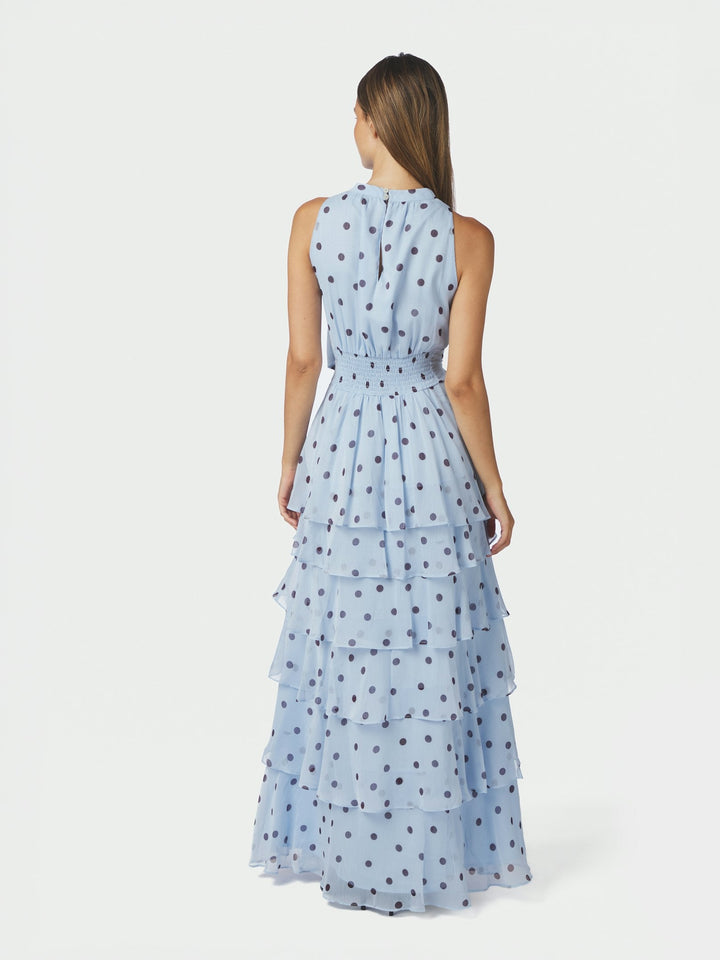 Neo Noir - Marli Big Dot Dress 167758 - 145 - Light Blue