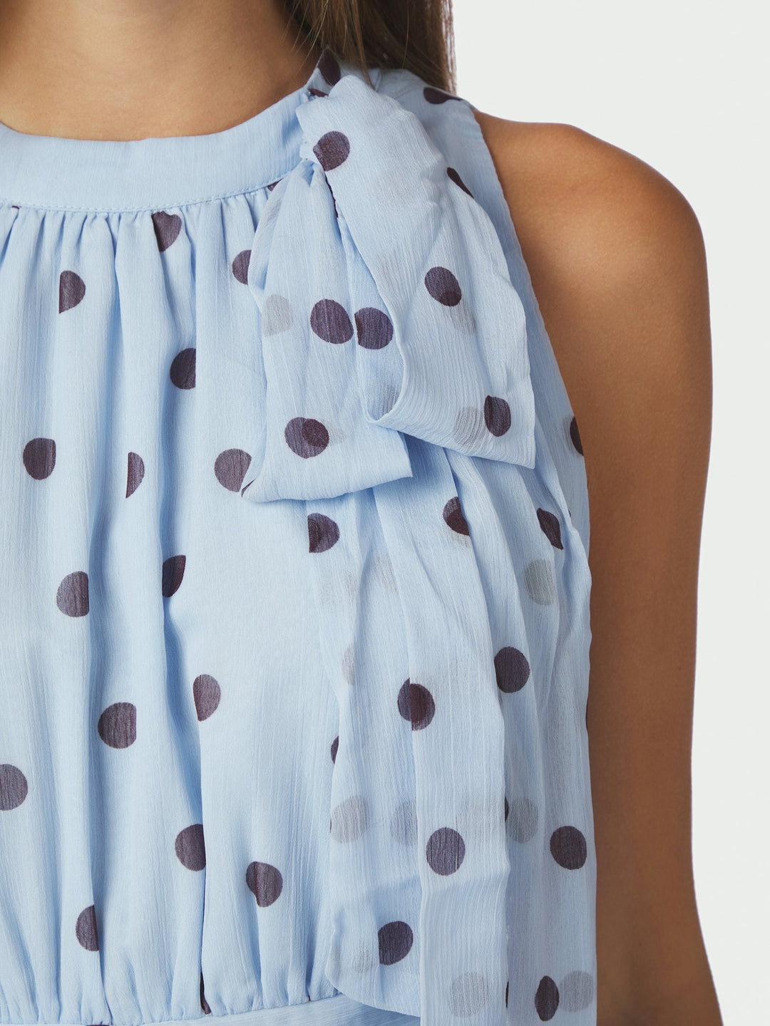 Neo Noir - Marli Big Dot Dress 167758 - 145 - Light Blue