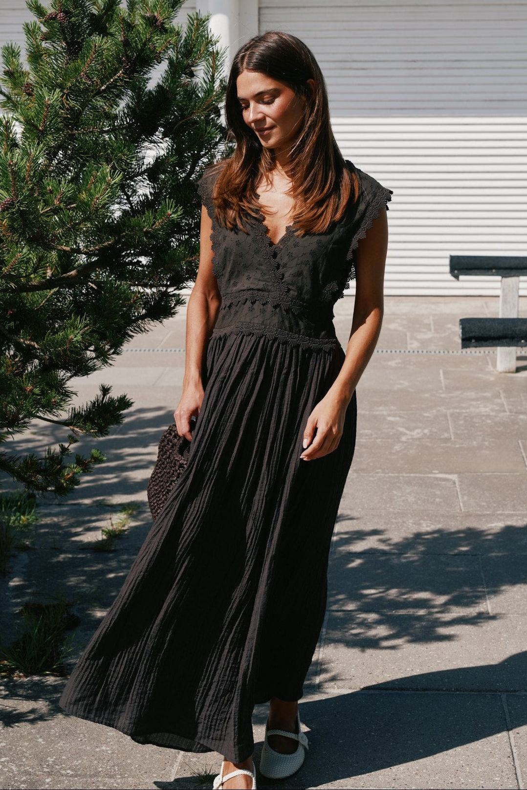 Neo Noir - Arista Lace Dress 169643 - 676 - Dark Brown