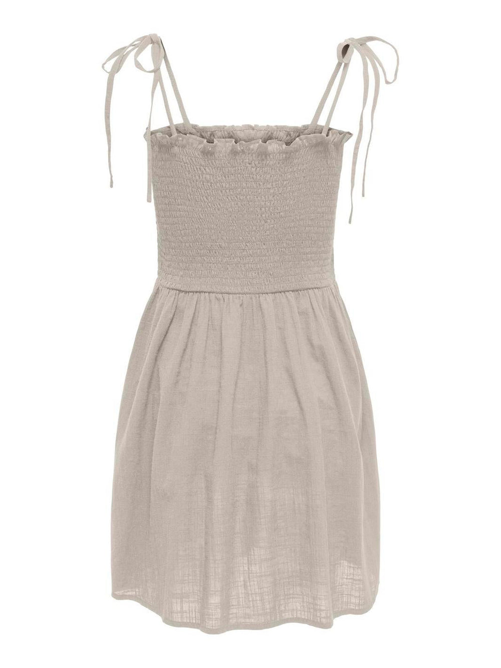 Only - Onltizana Strap Smock Short Dress - 4865349 Silver Lining