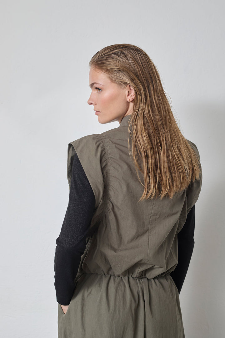 Co´Couture - Acasiacc Waistcoat 40042 - 7555 - Army