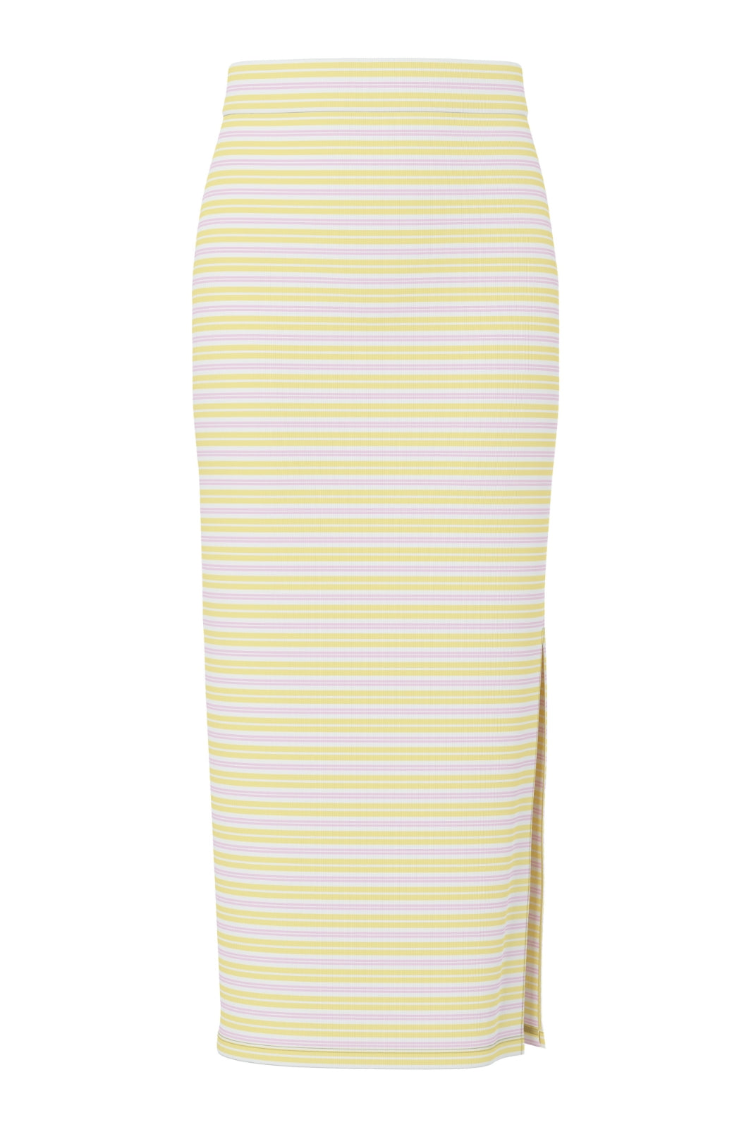 Pieces - Pcjayjay Slit Skirt - 4961824 Pale Banana Pink Tulle/White