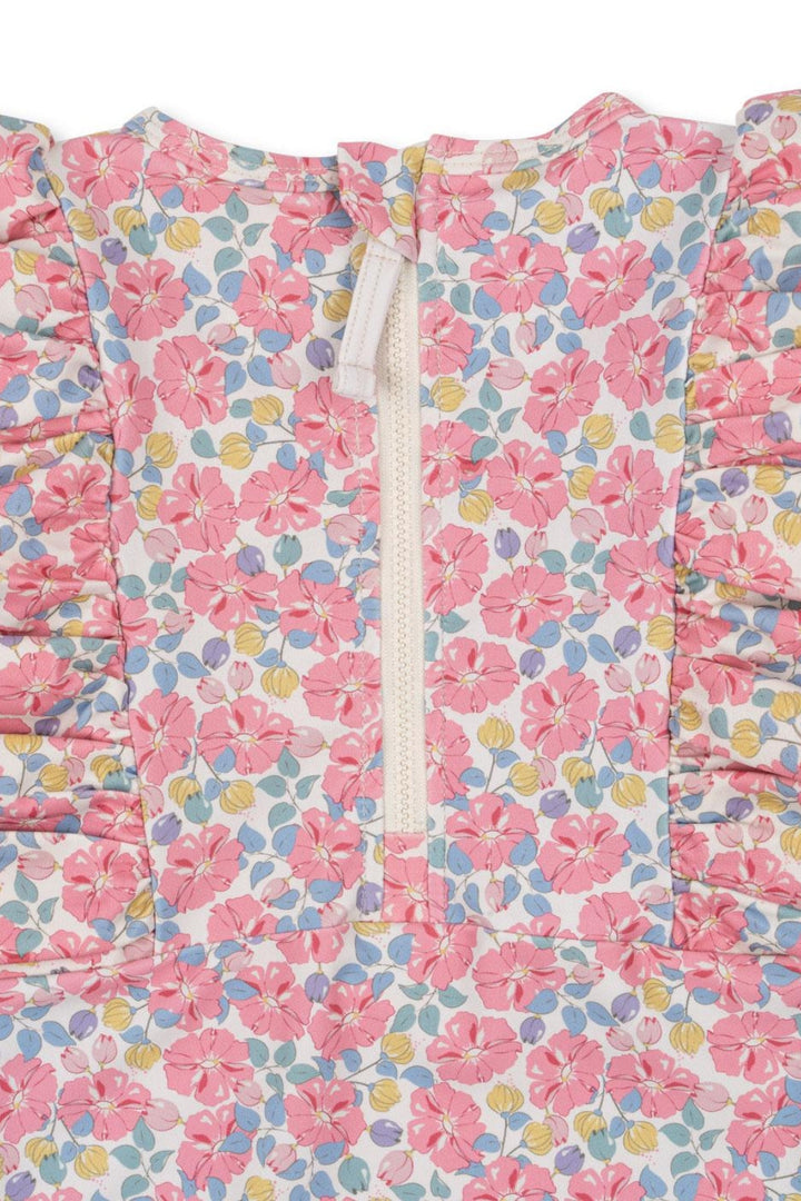 Konges Sløjd - Manuca Frill Onesie Grs Ks103262 - Rose Anglaise