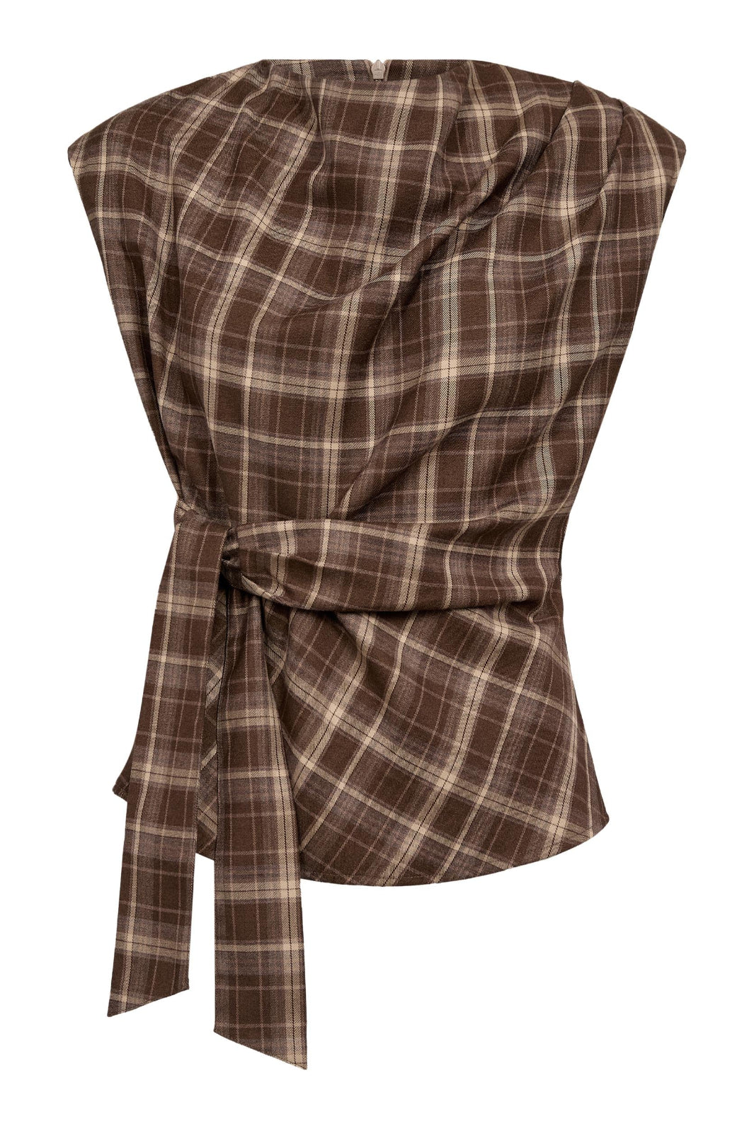 Co´Couture - Dagnycc Check Pleat Top 500070 - 65001 - Black