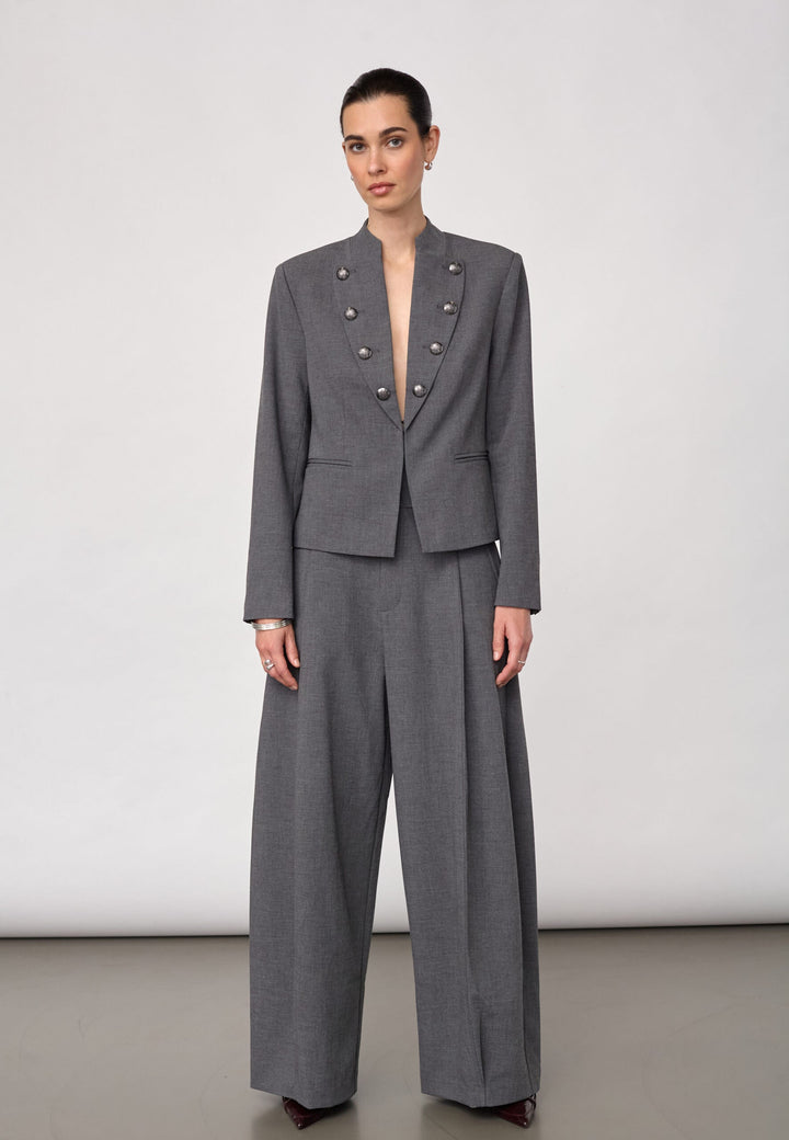 Co´Couture - Priscillacc Officer Jacket 500823 - 65003 - Mid Grey