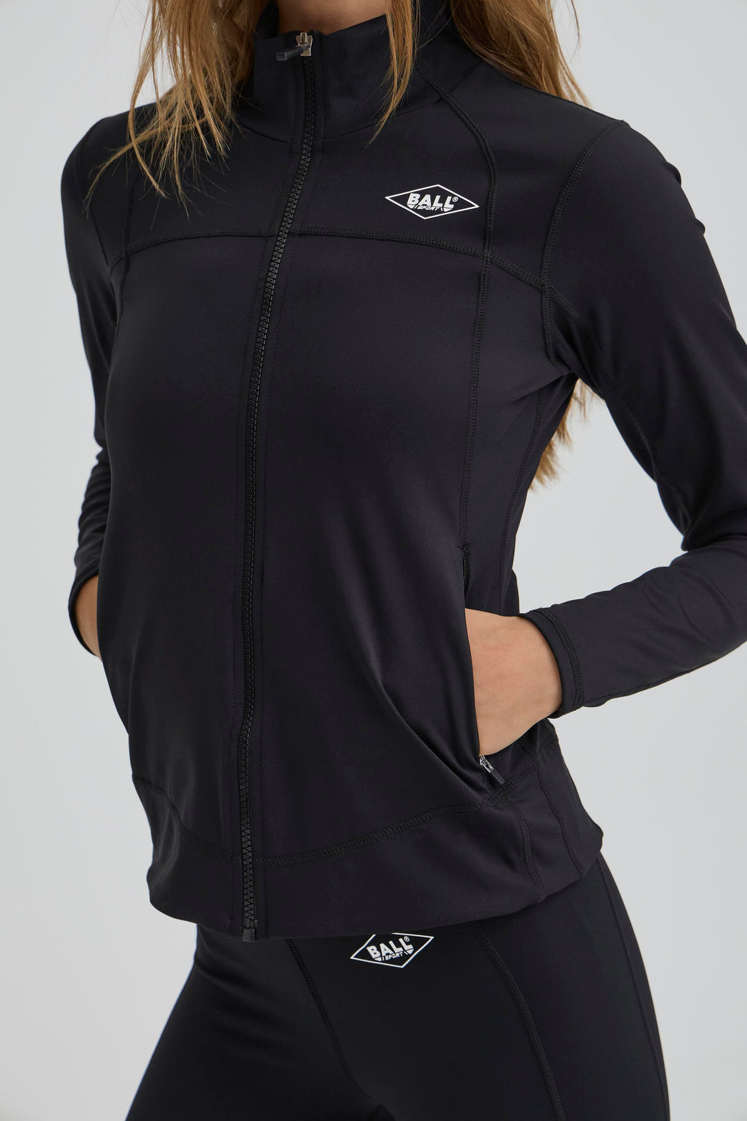 Ball - Baforma Ls Zipblouse 50405369 - 193911 - Black