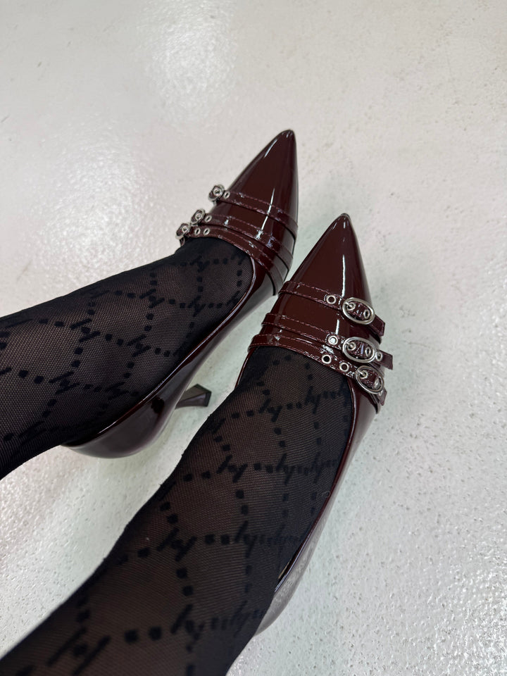 Bloom - Bellflowerstiletto - Dark Maroon