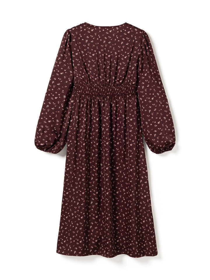 Noella - N-Lilith Dress 15900002 - 1472 - Dwyn Burgundy Print