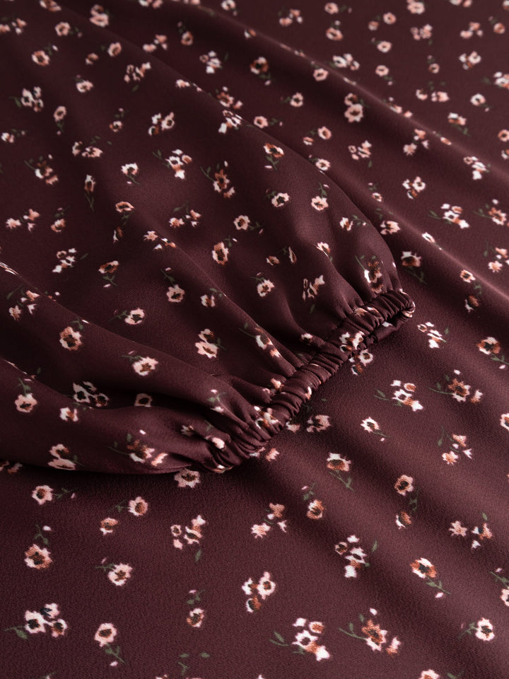 Noella - N-Lilith Dress 15900002 - 1472 - Dwyn Burgundy Print