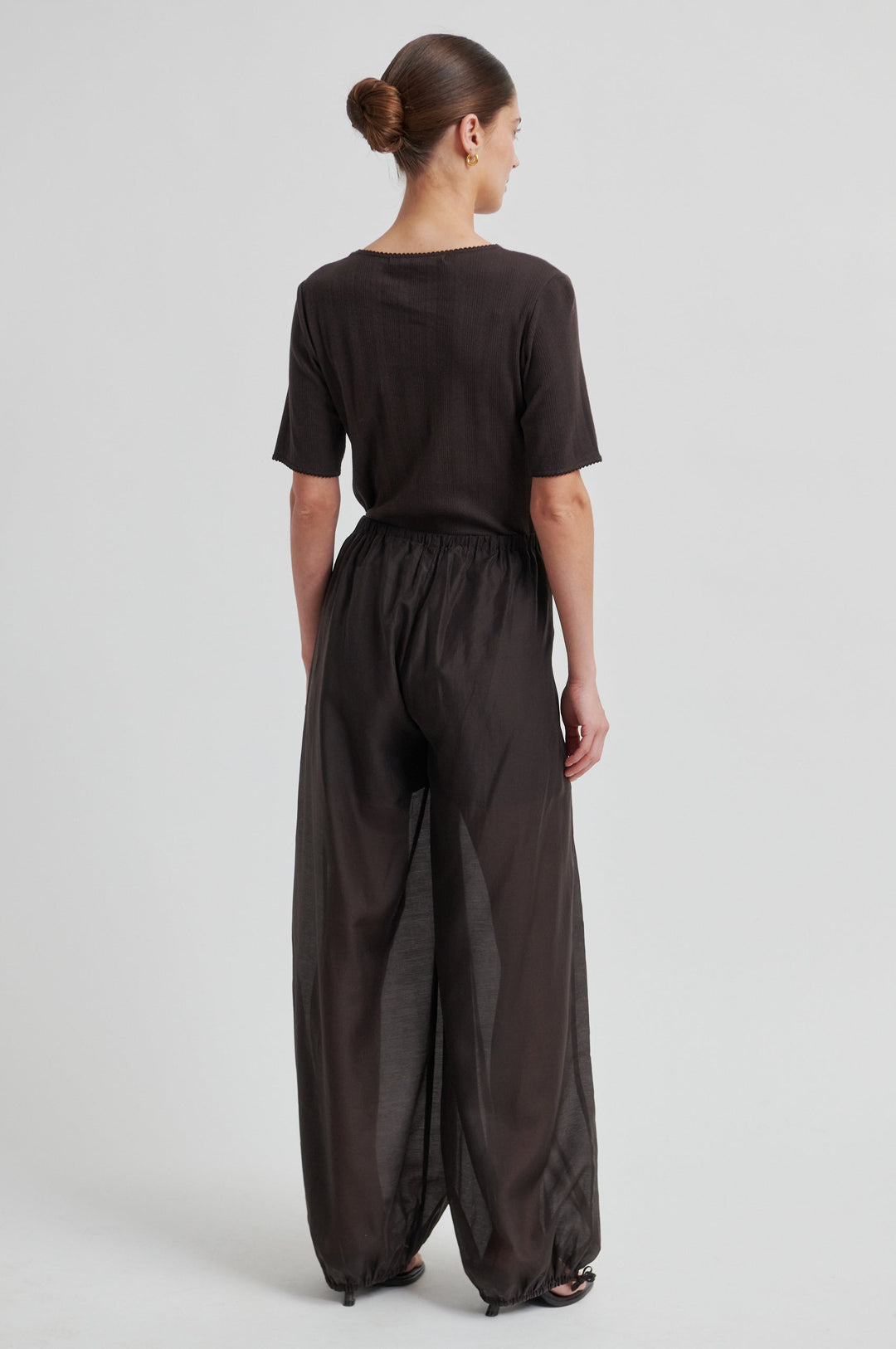 Second Female - Hidie Trousers 60595 - 6150 Chocolate Torte