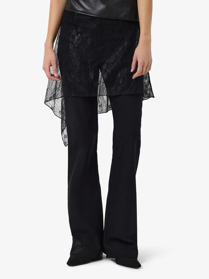 Noisy May - Nmida Elasticated Lace Skirt - 5097953 Black