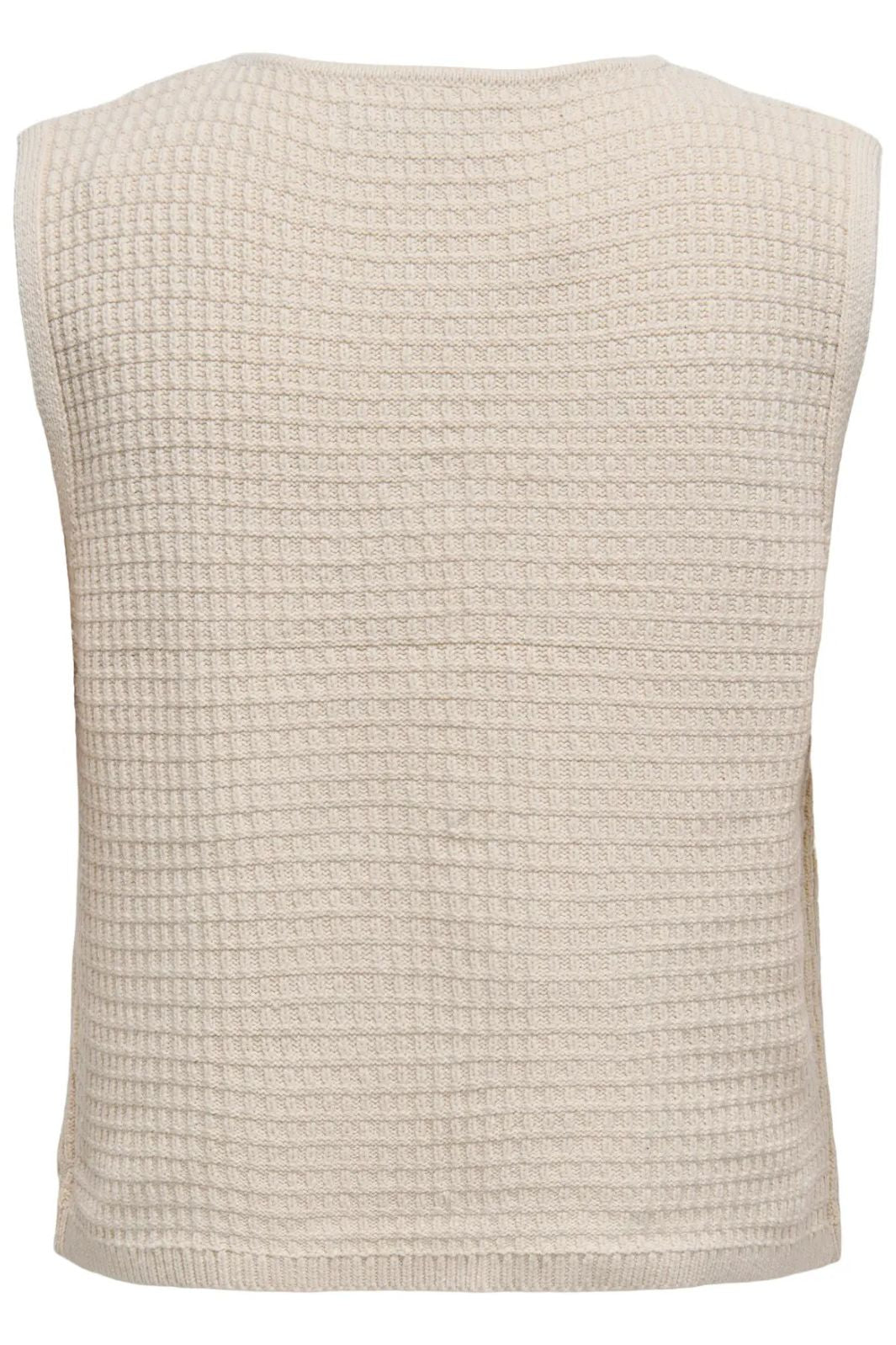 Only - Onlbirtie Sl Tie V-Neck Vest Cc Knt - 4777998 Birch