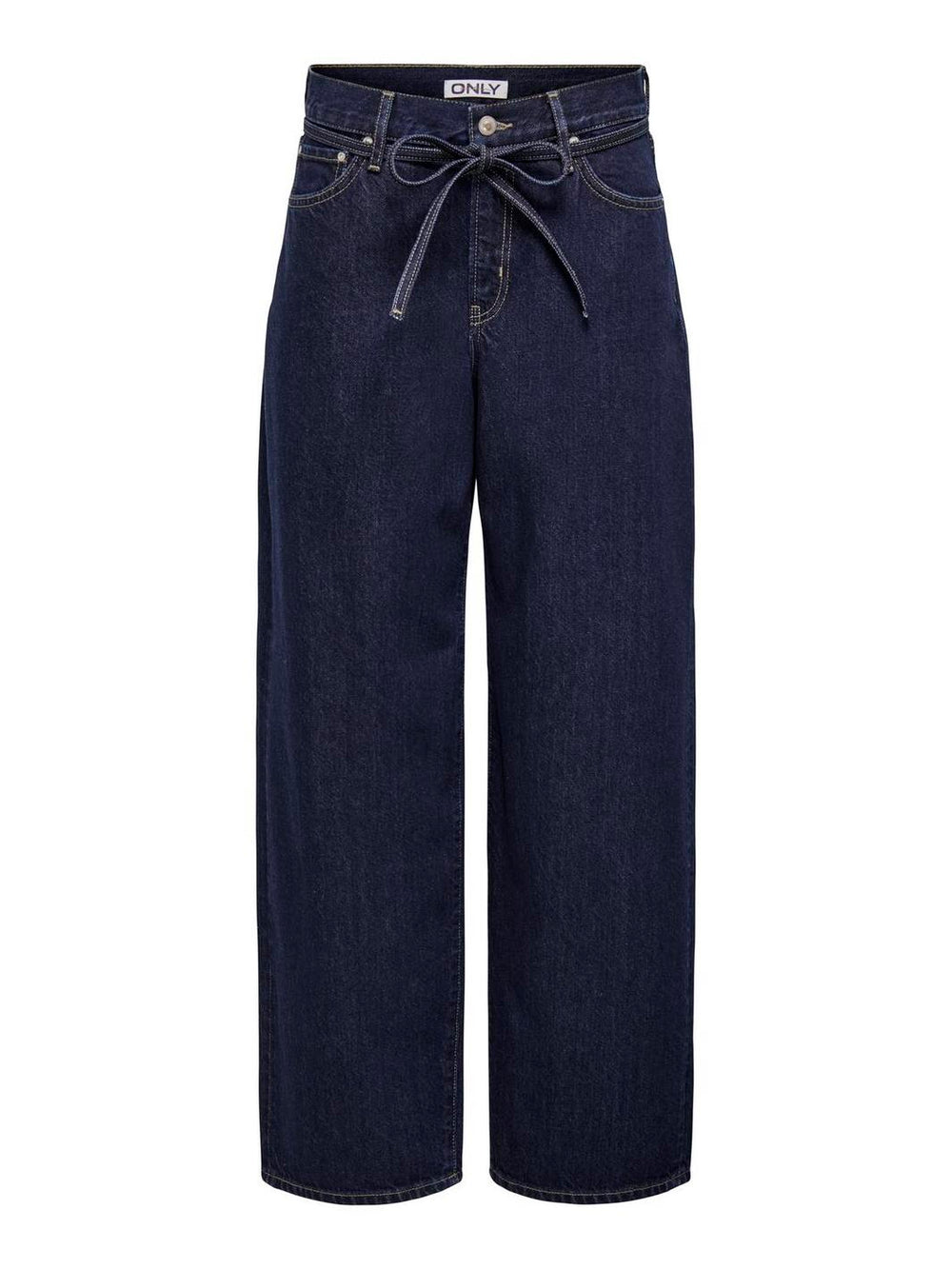 Only - Onlgianna Straight Dot630 - 4889930 Dark Blue Denim Rinse