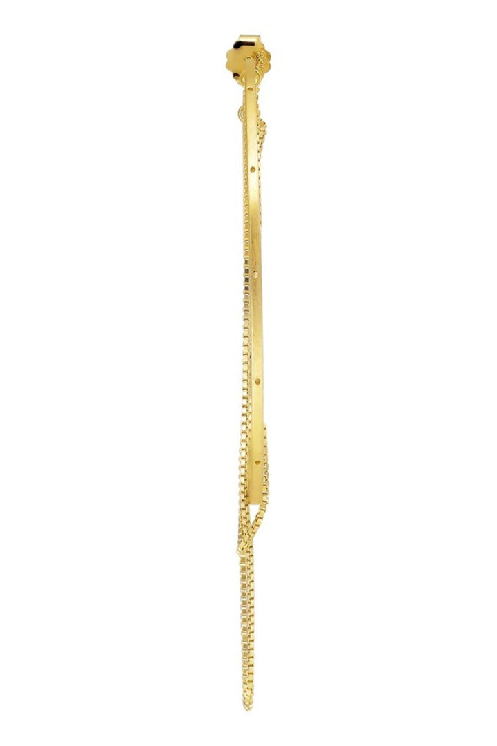 Jane Kønig - Big Orbis Chain Hoop BOCH-SS25-G - Forgyldt