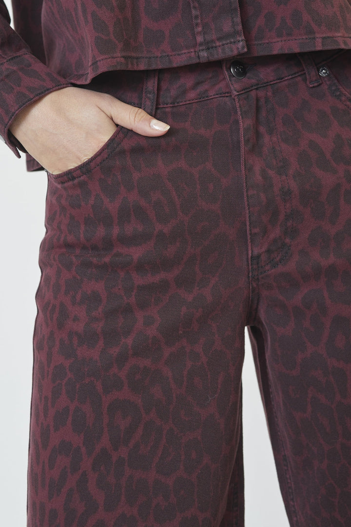 Co´Couture - Leocc Wide Pant 31287 - 87 - Winered