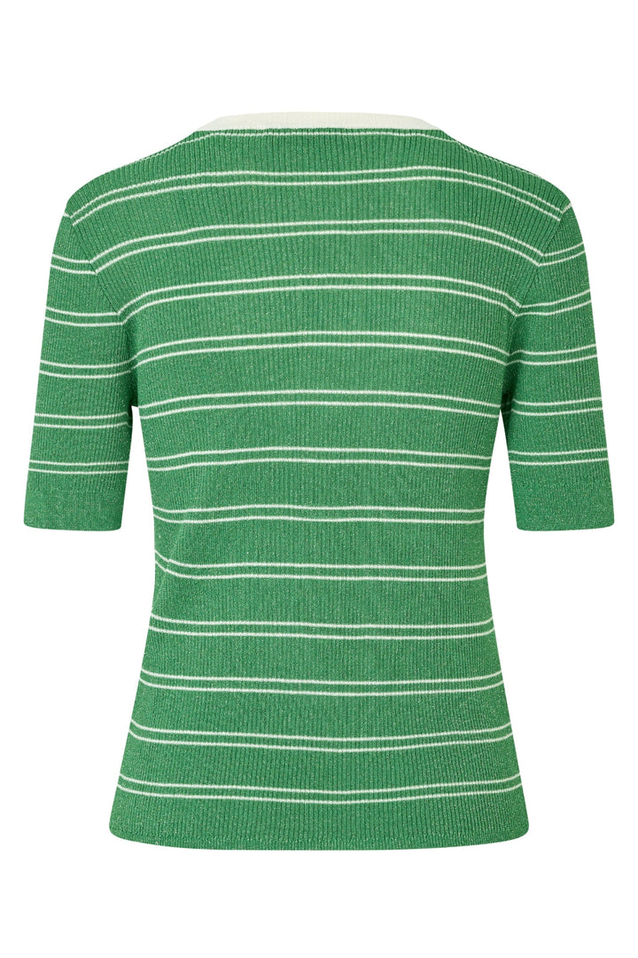 Modström - Pacificomd Ss Polo 58601 - 12036 - Medium Green Stripe