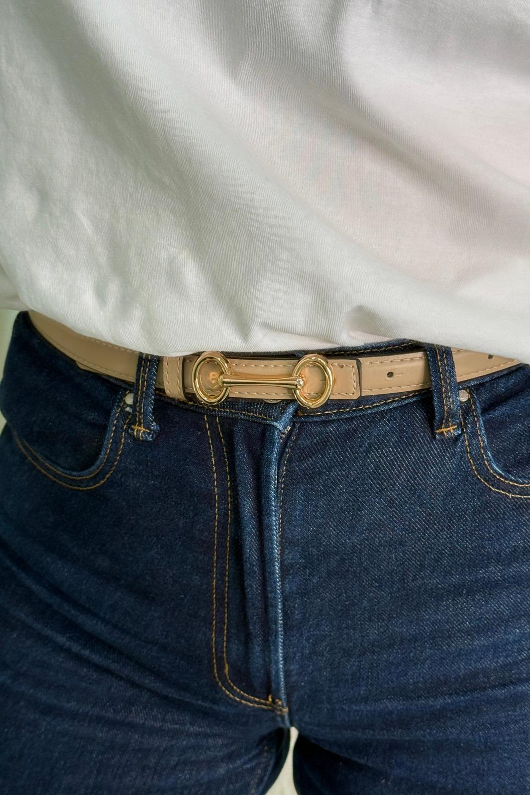 Mellow Moon - Belt With Metal Buckle CT3640016 - Bronze