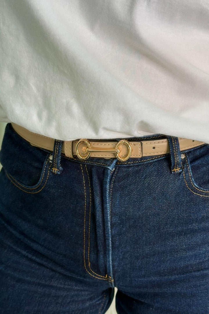 Mellow Moon - Belt With Metal Buckle CT3640016 - Bronze