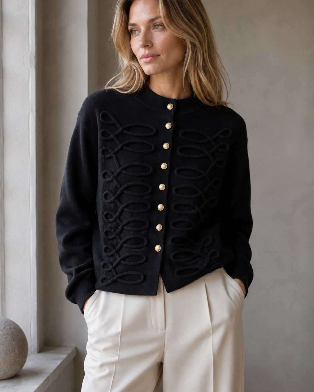 A-Bee - Honora Cardigan - Black