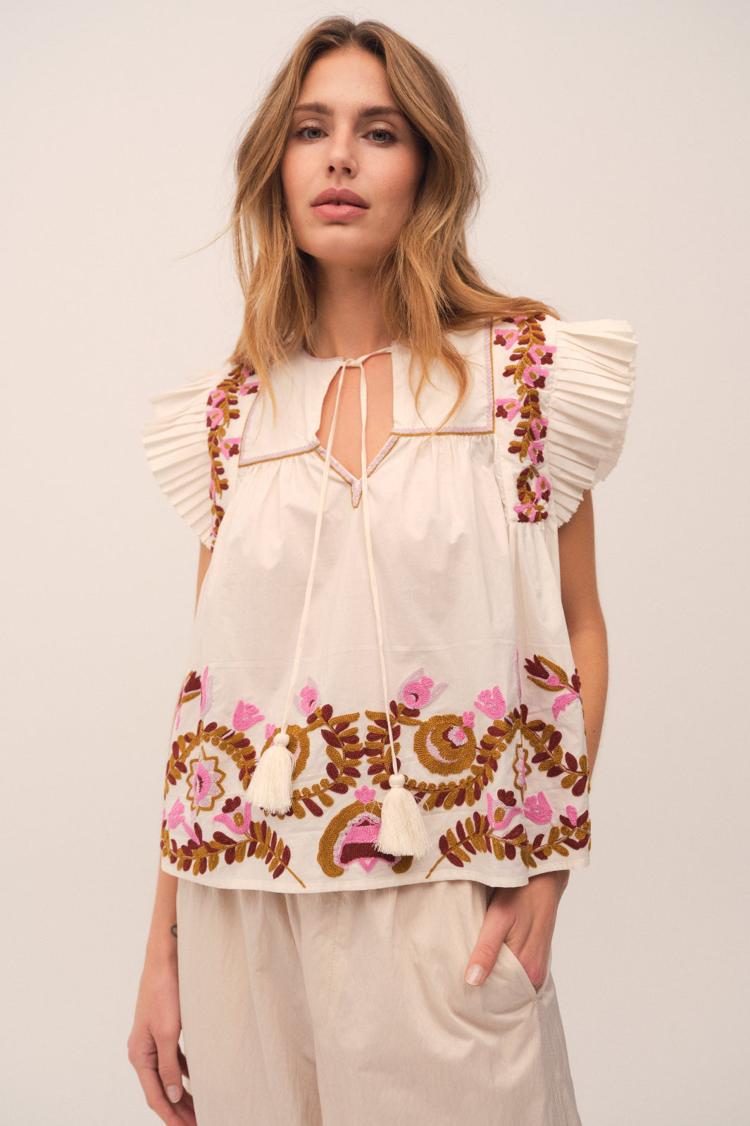 Gossia - Zarinago Blouse G2867 - Off-White