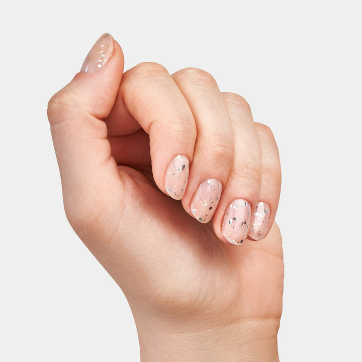 Le Mini Macaron - Single Gel Top Coat TOP002 - Silver Glitter