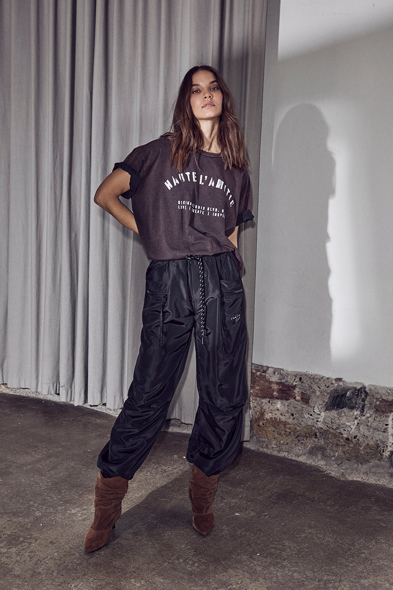 Haute L'Amitié - Cargo Zip Pocket Pant HL10654 - Black