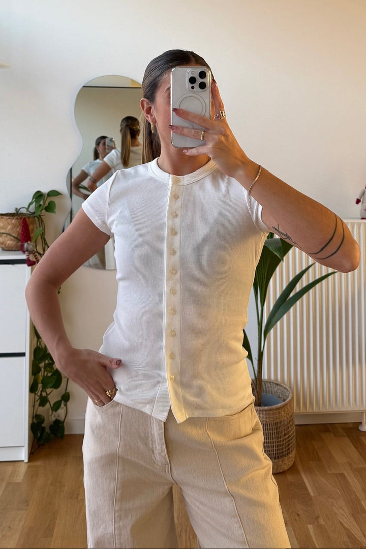 Modström - Vilsonmd T-Shirt 59005 - 4 - Soft White