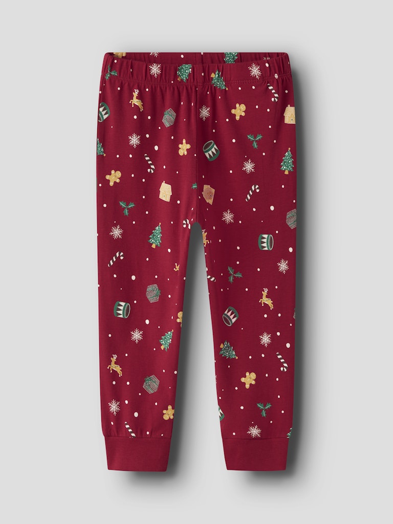 Name It - Nmnvismas Ls Nightset - 4879856 Jester Red Xmas Aop Red