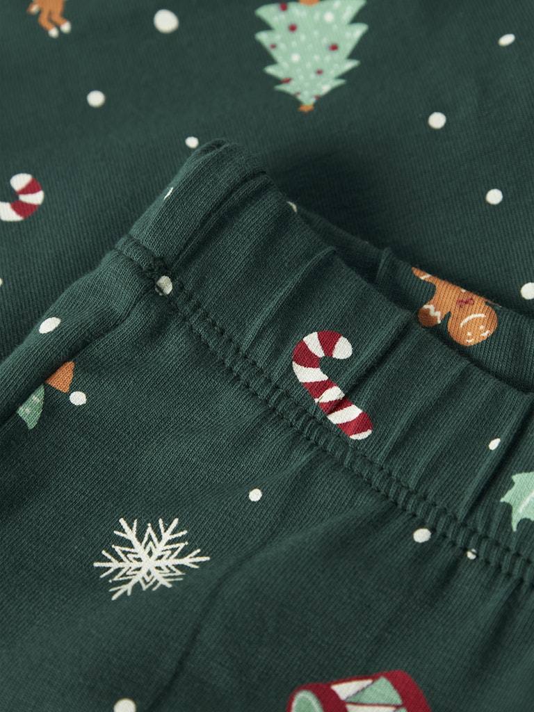 Name It - Nmnvismas Ls Nightset - 4918964 Botanical Garden Xmas Aop