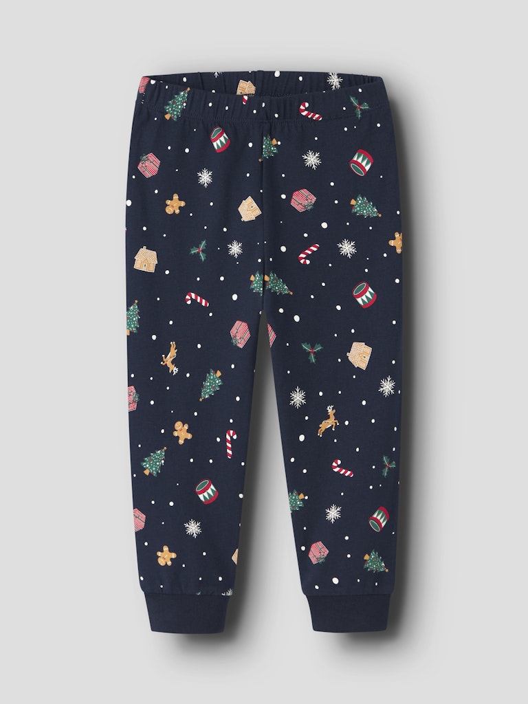 Name It - Nmnvismas Ls Nightset - 4879857 Navy Blazer Xmas Aop Navy