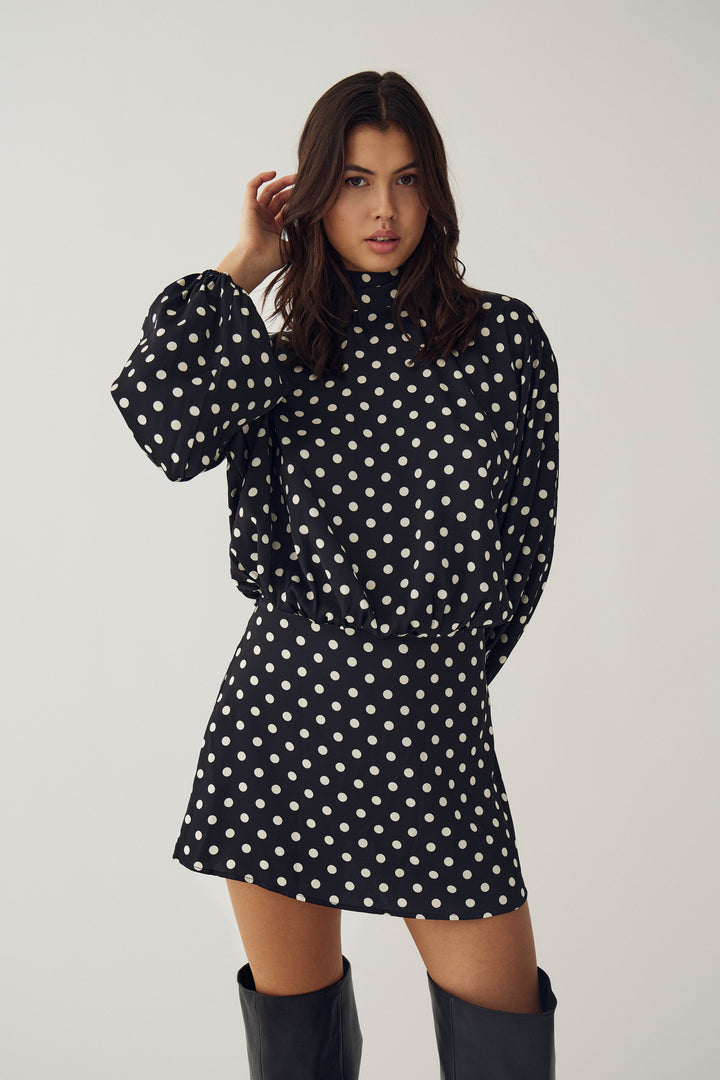 Noella - N-Melda Dress 16900003 - 1529 - Debbee Black Print