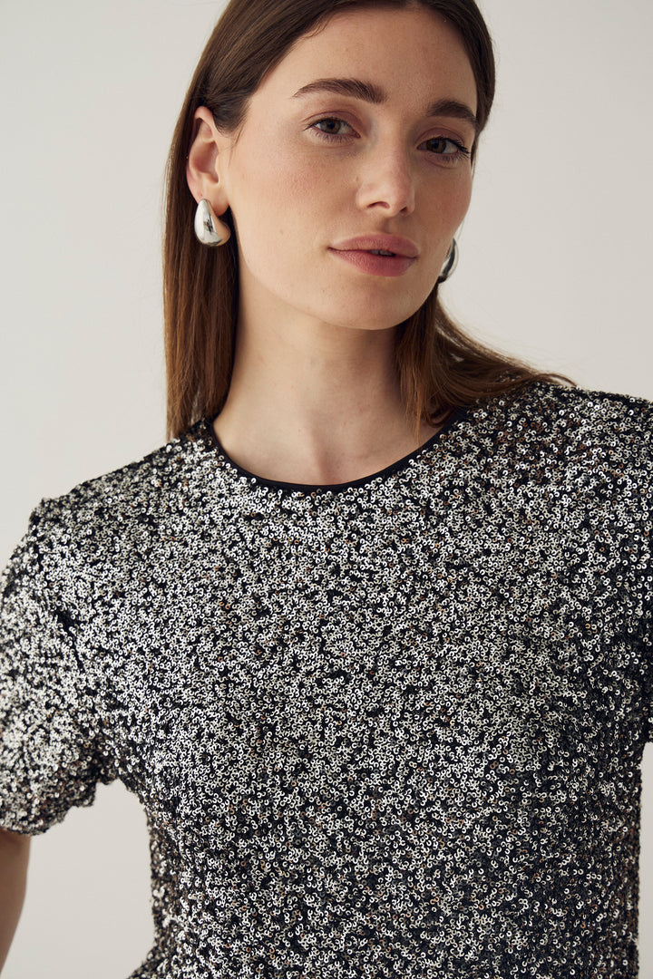 Noella - N-Mera Ss Top 11670009 - 1211 - Black Silver