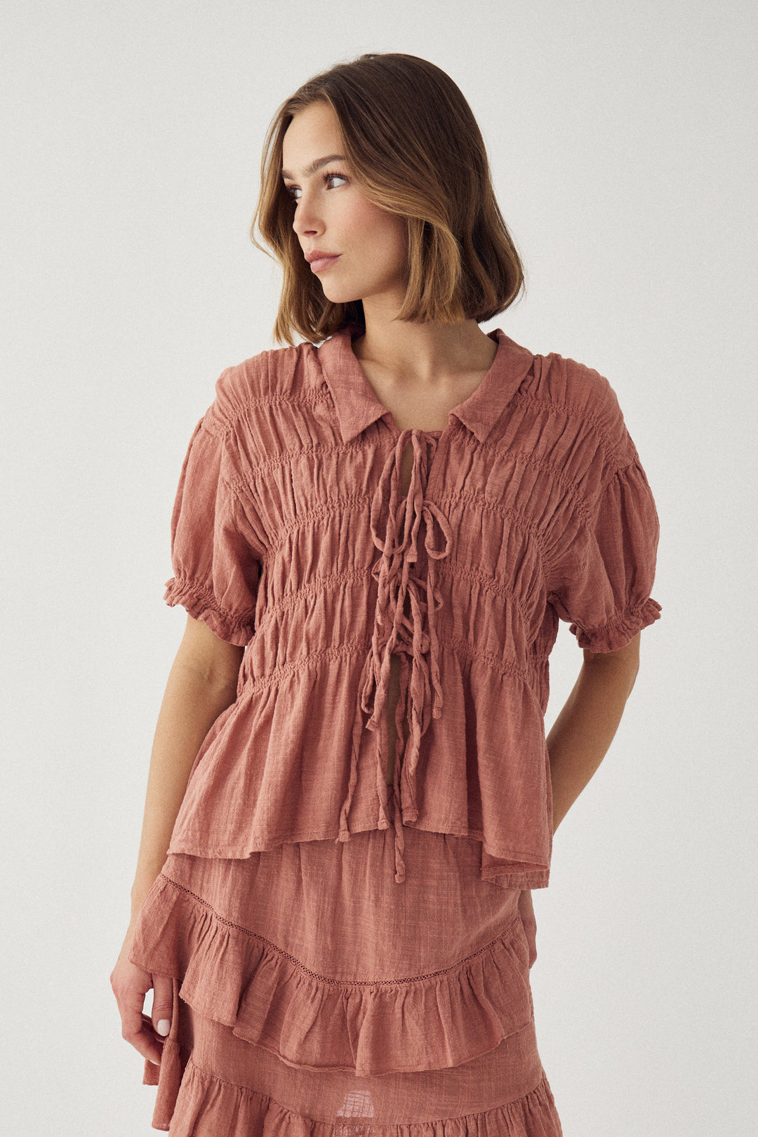 Noella - N-Marty Blouse 15710004 - 1455 - Red Clay