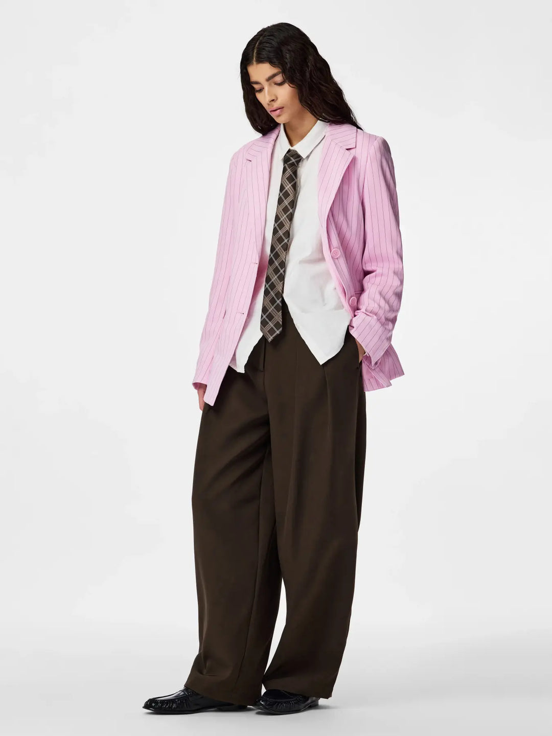 Pieces - Pcbellis Blazer - 4964382 Roseate Spoonbill White