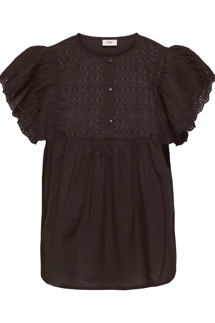 JDY - Jdysigga S/S Top - 5049072 Chocolate Torte