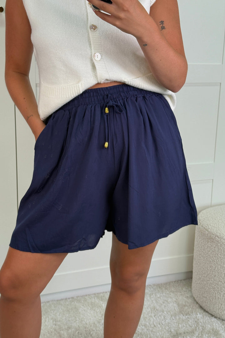 A-bee - Alyssa Shorts - Blue Shorts 
