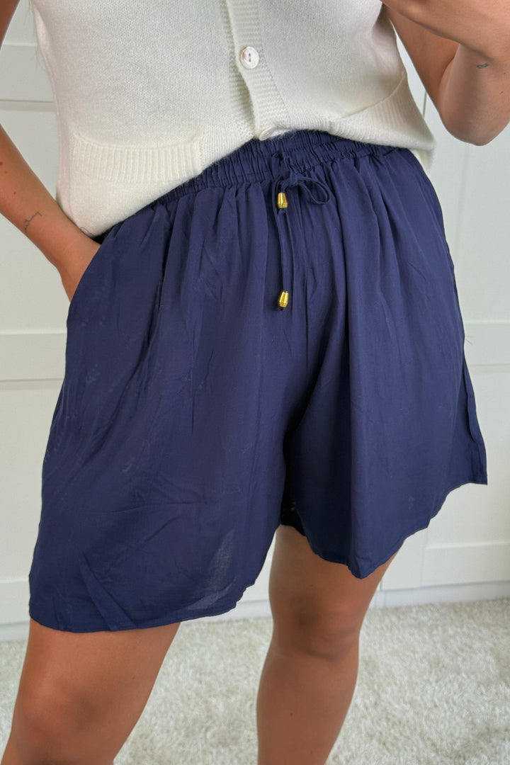 A-bee - Alyssa Shorts - Blue Shorts 
