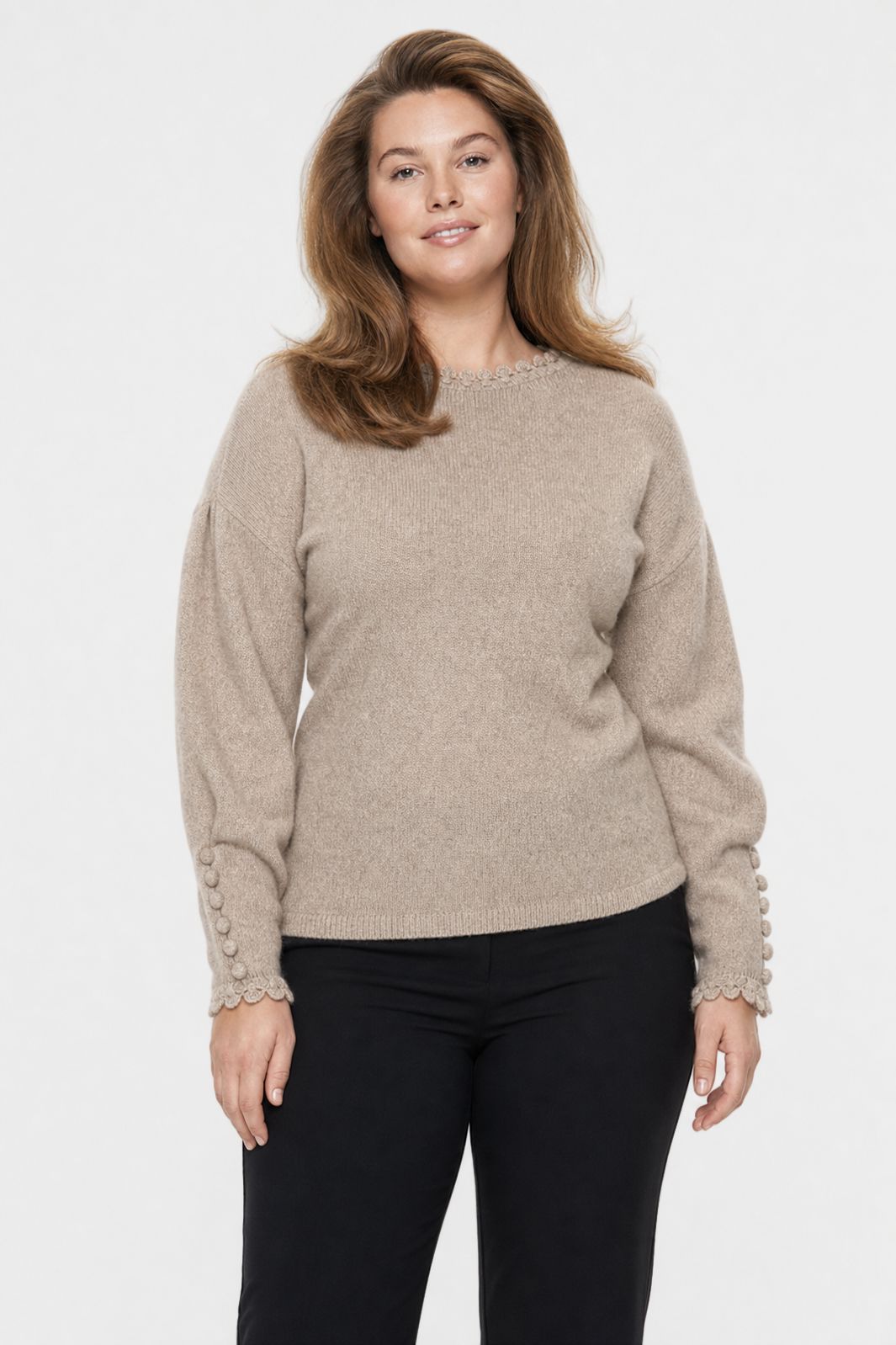 A-Bee - Auria-Louise Knit - Taupe